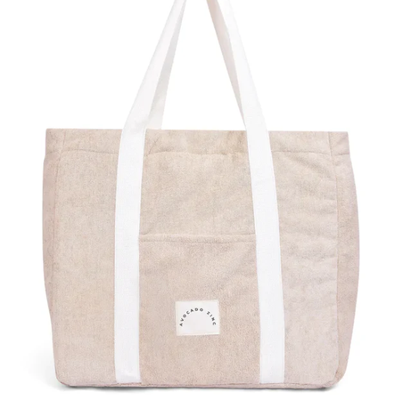 Terry Towelling Tote - Latte