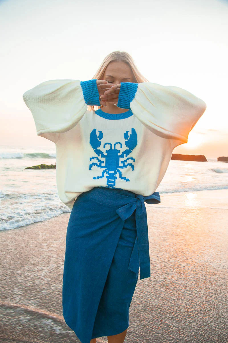 LOBSTER CREW SWEATER