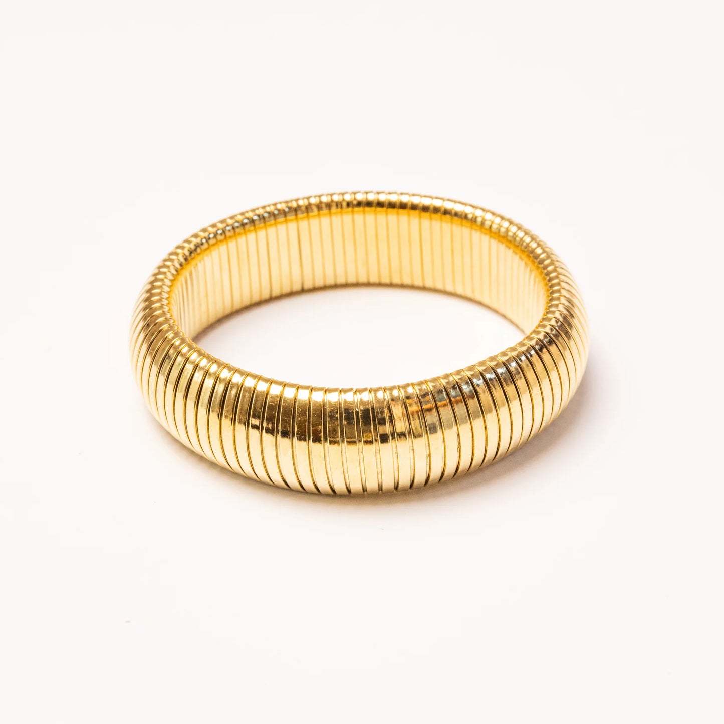 Chunky Slinky Bracelet in 18k Gold Plated