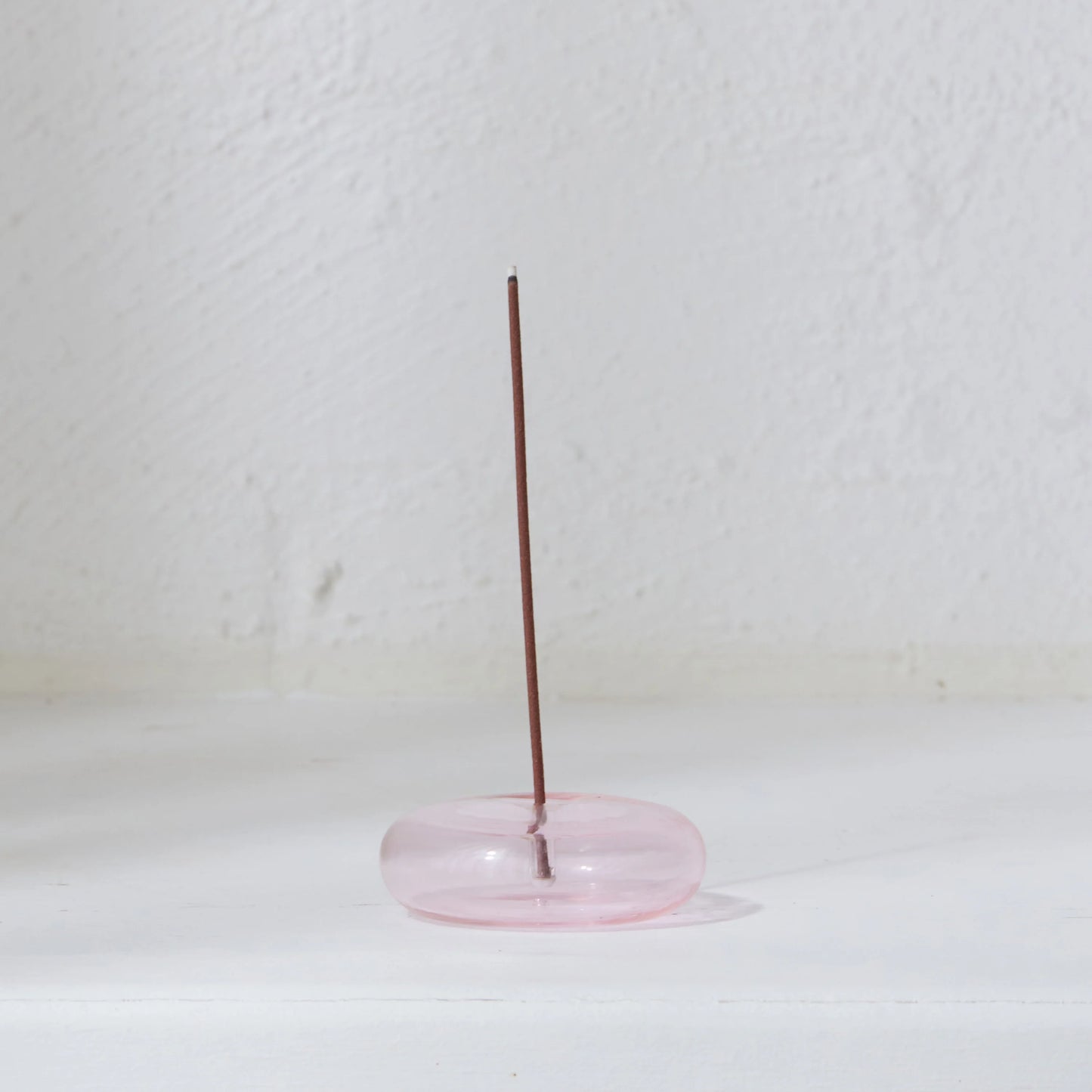 Glass Vessel Incense Holder - Pink