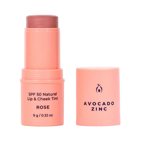 SPF 50 Natural Lip & Cheek Tint - Rose