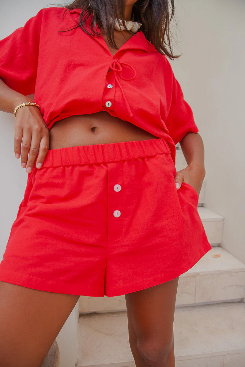 La Mer Shorts- Red