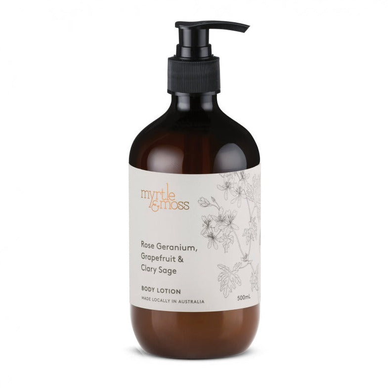 Rose Geranium, Grapefruit & Clay Sage- Body Lotion