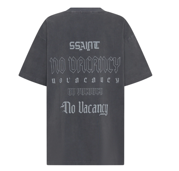 No Vacancy Charcoal Tee One Size